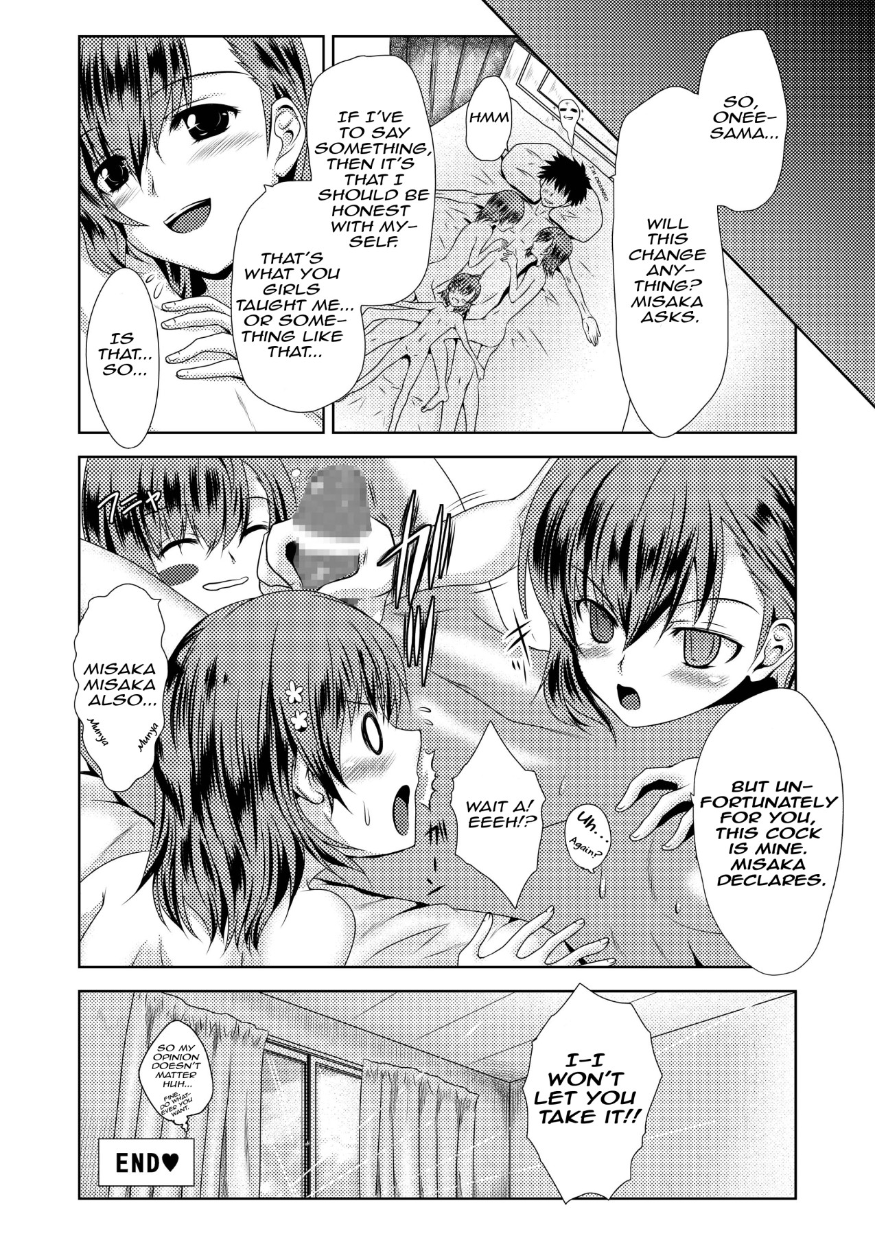 Hentai Manga Comic-Misaka x3 - To Your Honest Feelings-Read-32